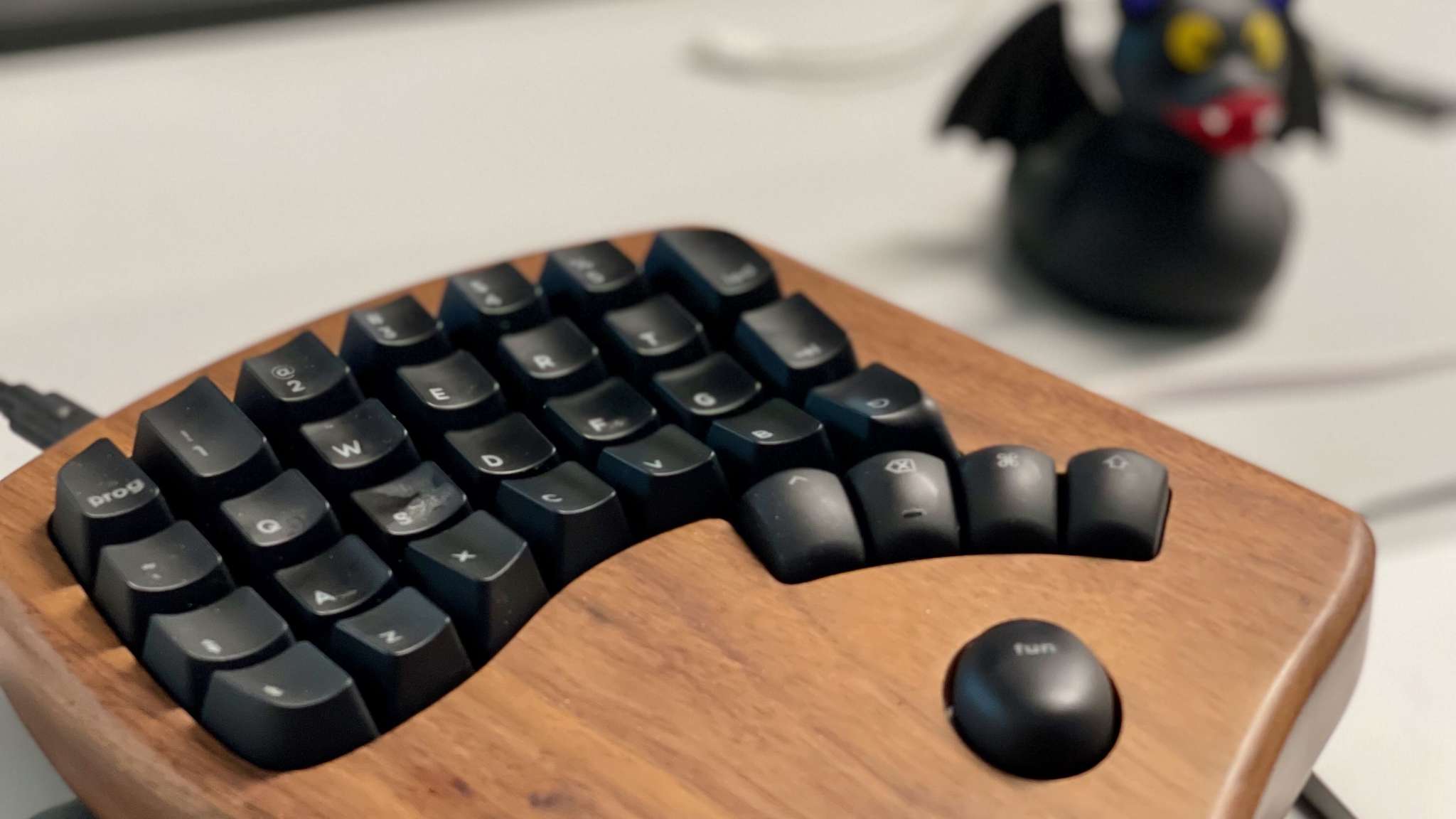 Halvt tastatur venstre halvdel, foto