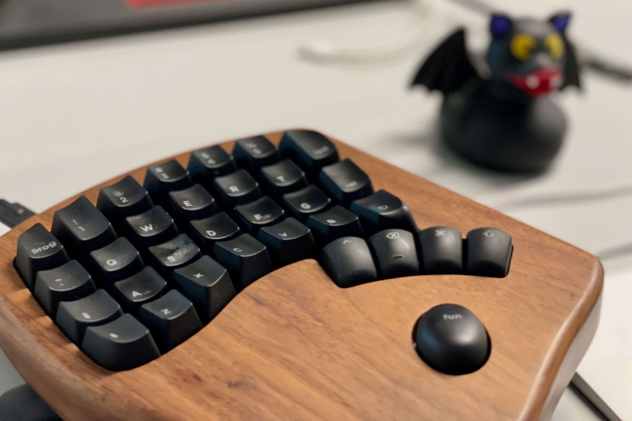Halvt tastatur venstre halvdel, foto